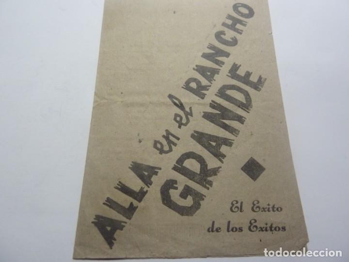 Cine: PROGRAMA CINE LOCAL. ALLA EN EL RANCHO GRANDE - Foto 1