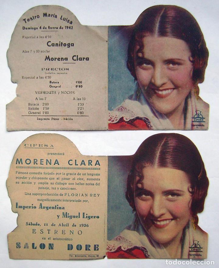 Cine: MORENA CLARA, CON IMPERIO ARGENTINA. - Foto 2