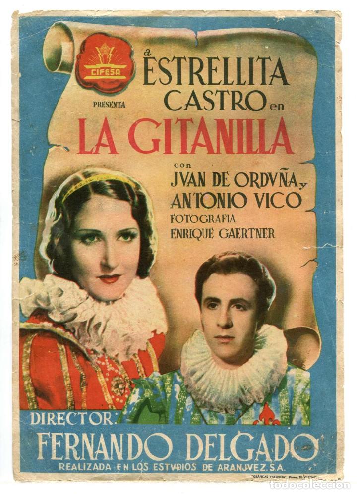 Cine: LA GITANILLA, con Estrellita Castro . 16,5 x 23,5 cms. - Foto 1