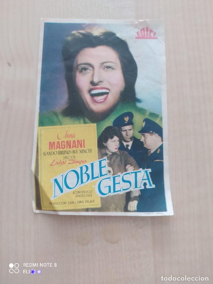 Folhetos de m&atilde;o de filmes antigos de cinema: ESTAMOS LIQUIDANDO. folleto de mano NOBLE GESTA , Anna Magnani