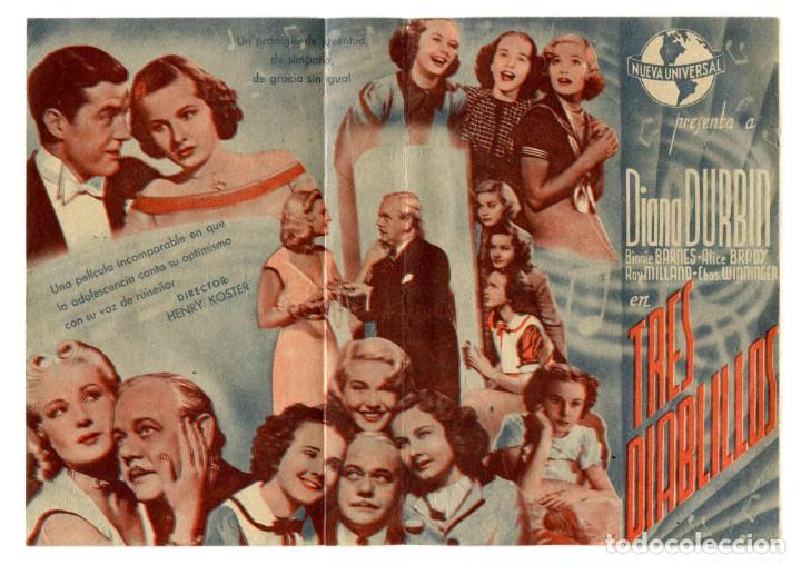 Cine: TRES DIABLILLOS, con Diana Durbin. - Foto 1