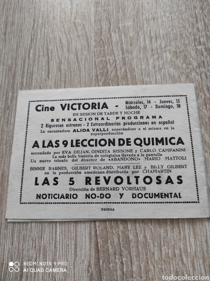 Cine: Folleto de cine - Foto 3