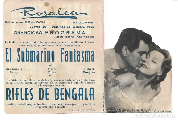 Cine: PROGRAMA DE CINE TROQUELADO - CON PUBLICIDAD - Foto 2