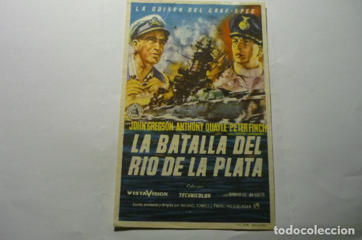 Cine: programa la batalla del rio de la plata.-peter finch publicidad - Foto 1