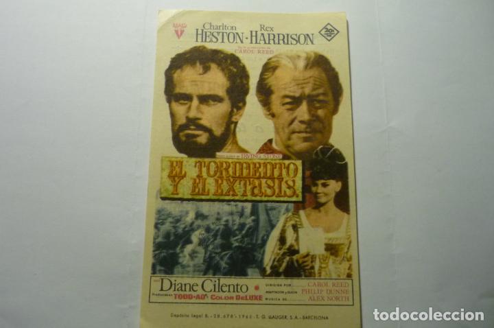 Cine: programa el tormento y el extasis.-charlton heston publicidad urgel mollerusa