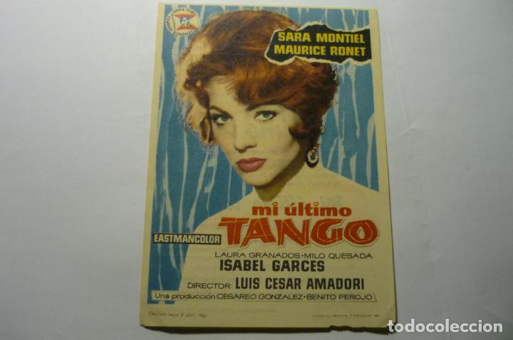 Cine: programa mi ultimo tango .-sara montiel publicidad - Foto 1