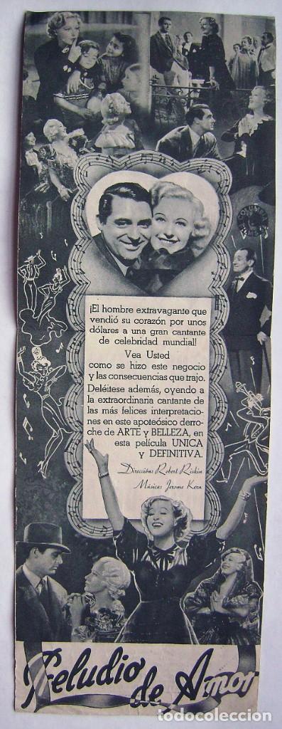 Cine: PRELUDIO DE AMOR, con Cary Grant. - Foto 2