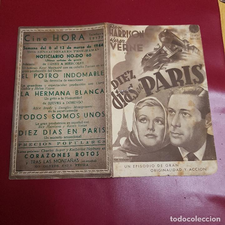 Cine: PROGRAMA DE MANO - DIEZ DIAS EN PARIS - Foto 1