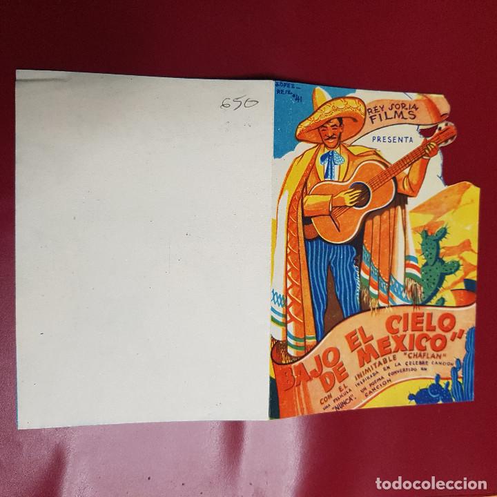Cine: PROGRAMA DE MANO - BAJO EL CIELO DE MEXICO - Foto 1