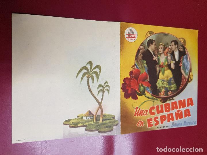 Cine: PROGRAMA DE MANO - UNA CUBANA EN ESPA&Ntilde;A - Foto 1