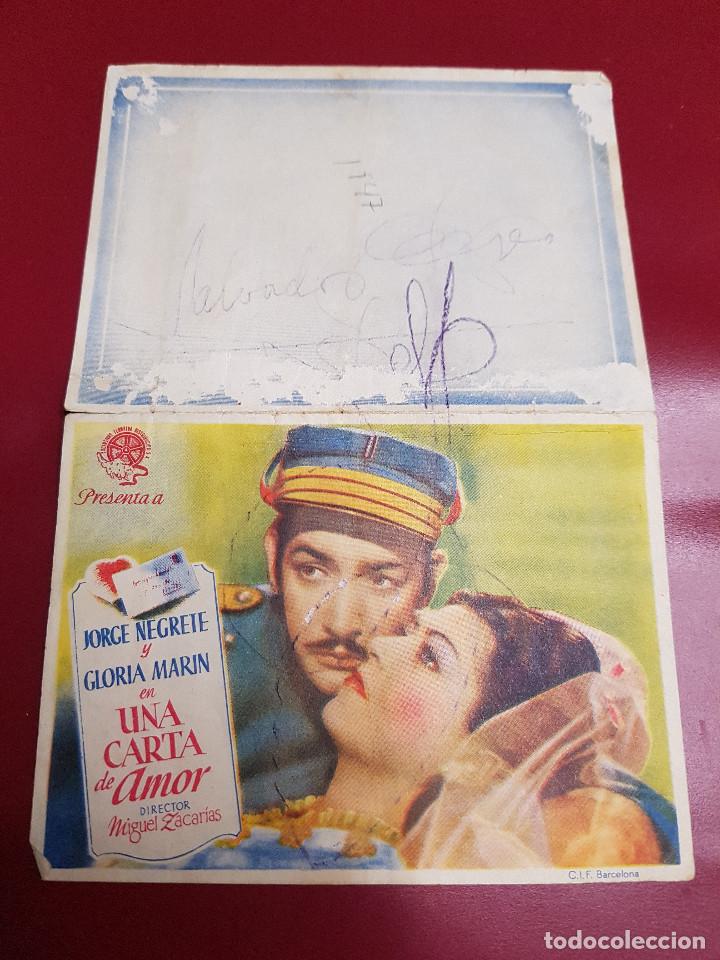 Cine: PROGRAMA DE MANO - UNA CARTA DE AMOR - Foto 1