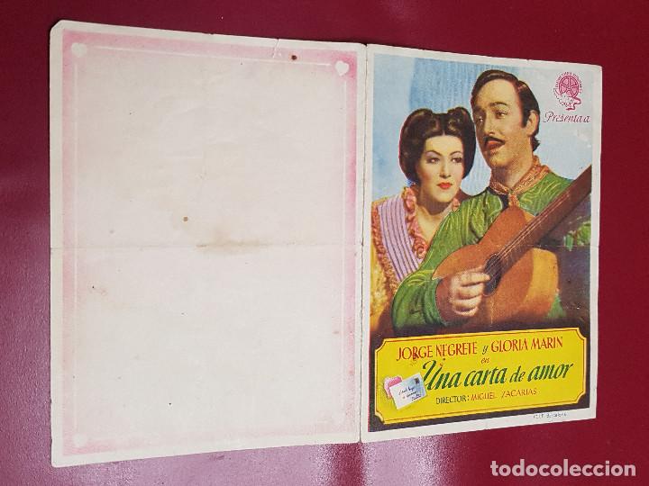 Cine: PROGRAMA DE MANO - UNA CARTA DE AMOR - Foto 1