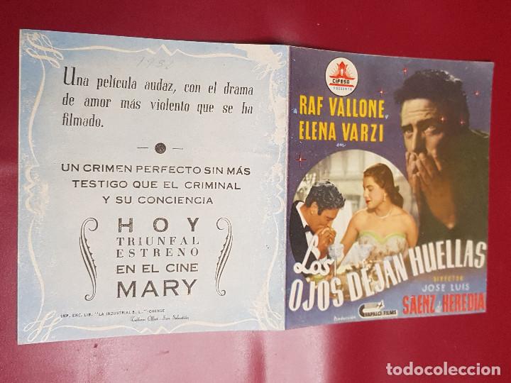 Cine: PROGRAMA DE MANO - LOS OJOS DEJAN HUELLAS - Foto 1