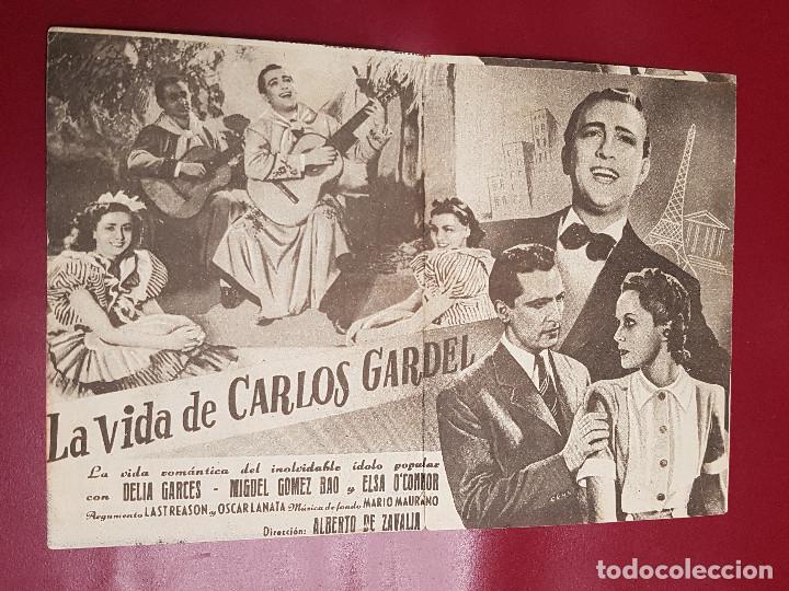 Cine: PROGRAMA DE MANO - LA VIDA DE CARLOS GARDEL - Foto 2