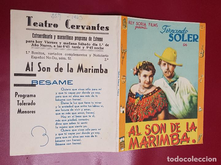 Cine: PROGRAMA DE MANO - AL SON DE LA MARIMBA - Foto 1