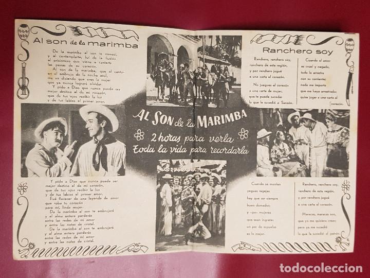 Cine: PROGRAMA DE MANO - AL SON DE LA MARIMBA - Foto 2