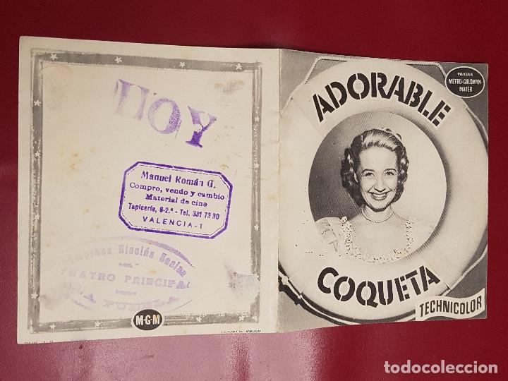 Cine: PROGRAMA DE MANO - ADORABLE COQUETA - Foto 1