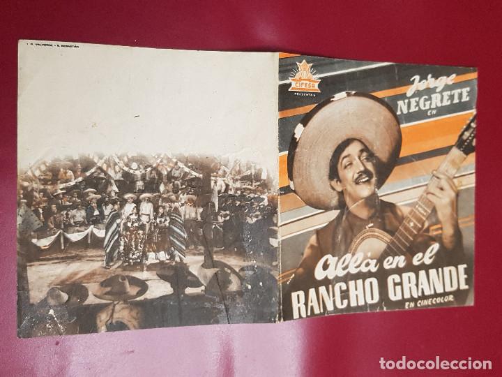 Cine: PROGRAMA DE MANO - ALLA EN EL RANCHO GRANDE - Foto 1