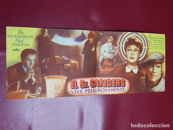 Cine: PROGRAMA DE MANO - EL SR SANDERS VIVE PELIGROSAMENTE - Foto 2