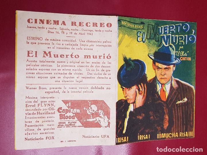 Cine: PROGRAMA DE MANO - EL MUERTO MURIO - Foto 1