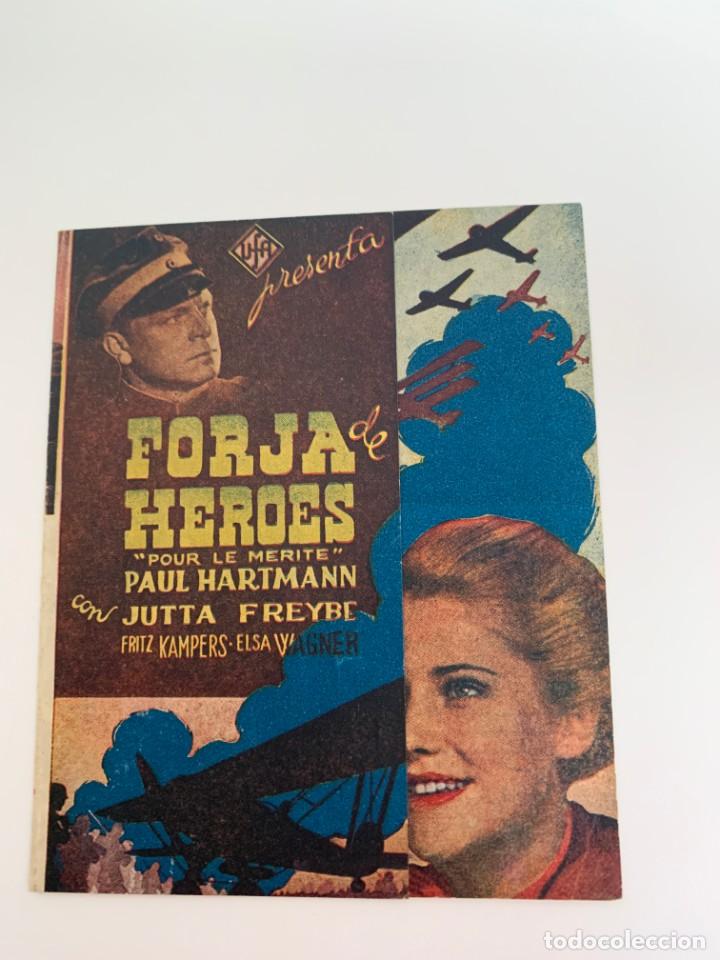 Cine: FORJA DE H&Eacute;ROES - PROGRAMA DOBLE - REVERSO IMPRESO - Foto 1