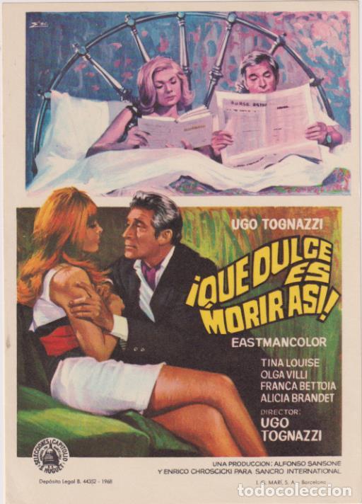 Cine: &iexcl;Que dulce es morir as&iacute;! Sencillo de Capitolio. Impecable - Foto 1
