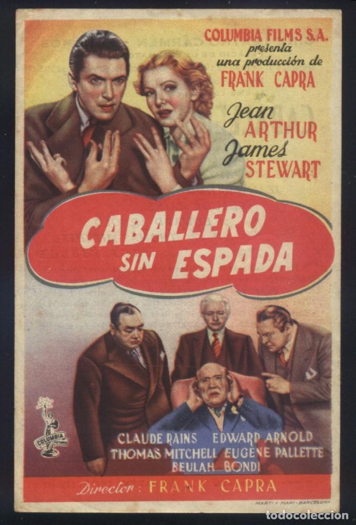Cine: P-9294- CABALLERO SIN ESPADA (Mr. Smith Goes to Washington) (CINE CARMEN - PALAM&Oacute;S) James Stewart
