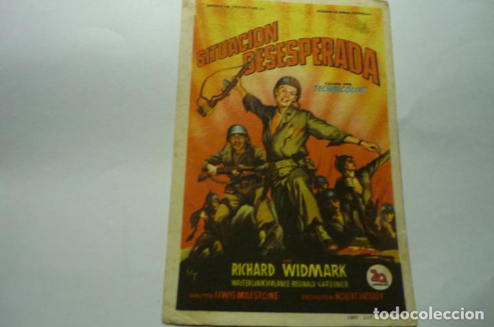 Cine: programa situacion desesperada.-richard widmark publicidad - Foto 1