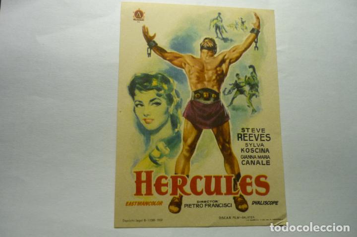 Cine: programa hercules.-steve reeves publicidad - Foto 1