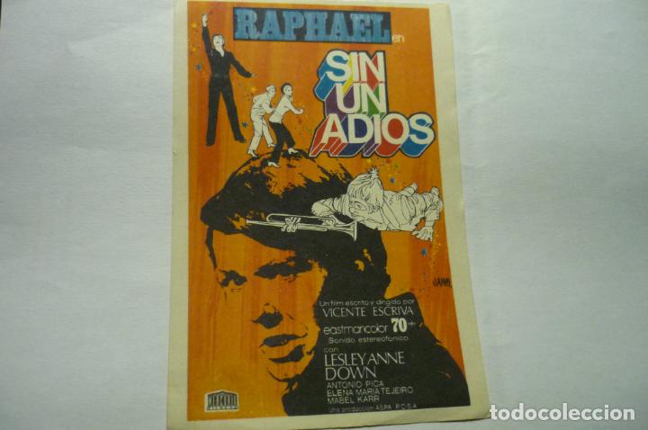 Cine: programa sin un adios .-raphael - Foto 1