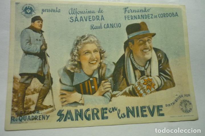 Cine: programa sangre en la nieve.-raul cancio publicidad - Foto 1