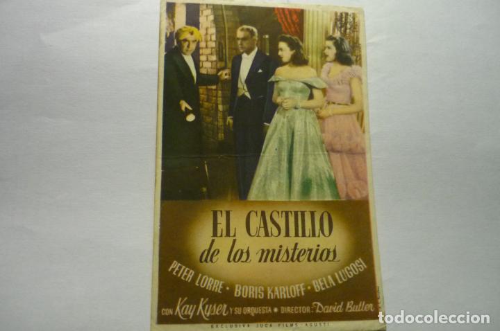 Cine: programa el castillo de los misterios.-boris karloff publicidad - Foto 1