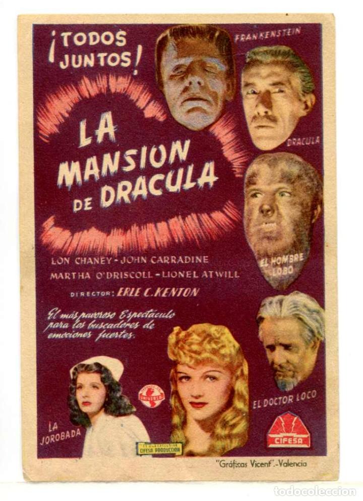 Cine: LA MANSI&Oacute;N DE DR&Aacute;CULA, con Lon Chaney. - Foto 1