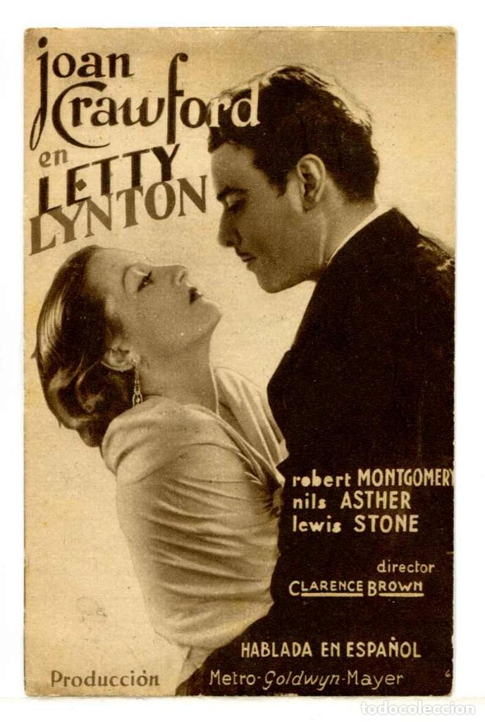 Cine: LETTY LYNTON, con Joan Crawford. - Foto 1
