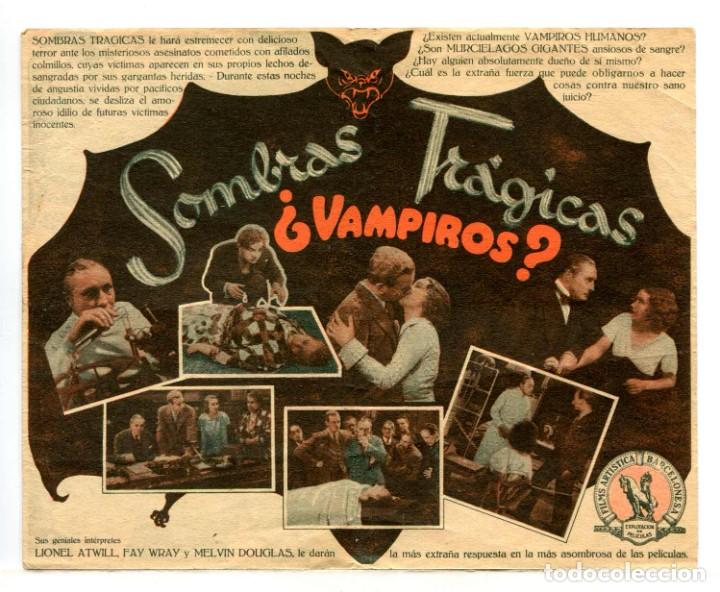 Cine: SOMBRAS TR&Aacute;GICAS, con Fay Wray. - Foto 2