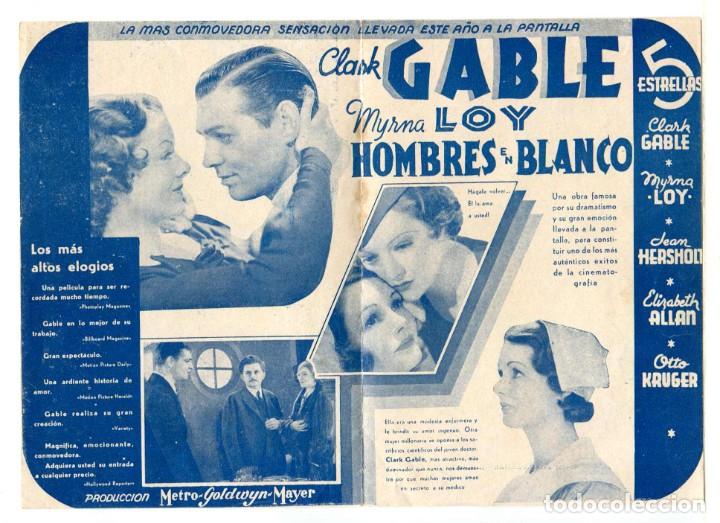 Cine: HOMBRES EN BLANCO, con Clark Gable. - Foto 2