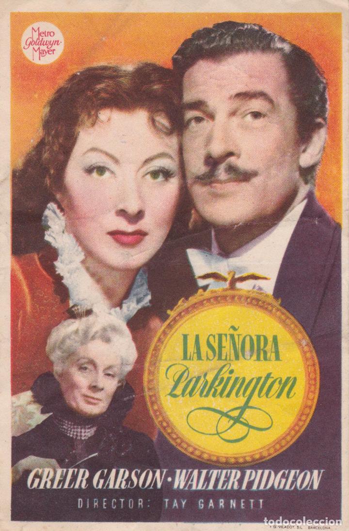 Cine: 161 PROGRAMA DE CINE &ndash; LA SE&Ntilde;ORA PARKINGTON &ndash; GREER GARSON &ndash; S/P - Foto 1