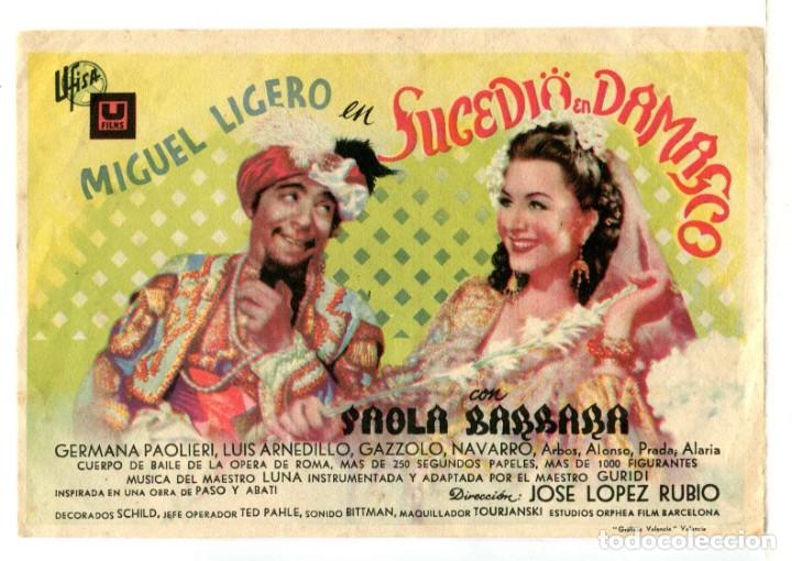Cine: SUCEDI&Oacute; EN DAMASCO, con Miguel Ligero. - Foto 1