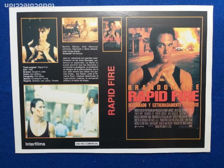 Cine: Programa de mano o guia de dos pel&iacute;culas: Boy scout y Rapid Fire - Foto 2