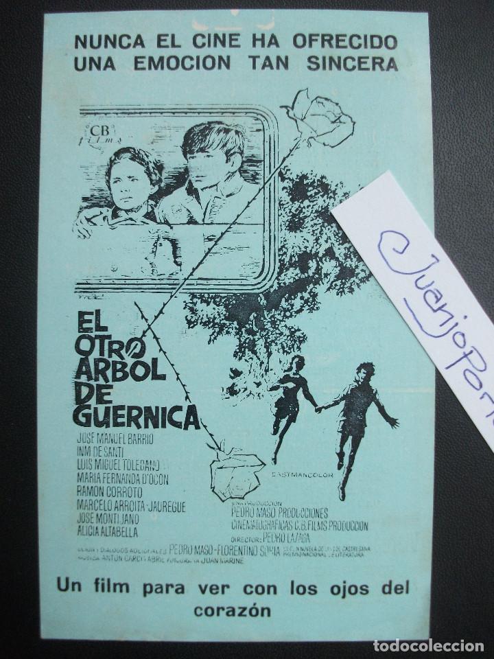 Kino: EL OTRO &Aacute;RBOL DE GUERNICA, IMMA DE SANTI, FOLLETO LOCAL CINE TRUEBA DE BILBAO