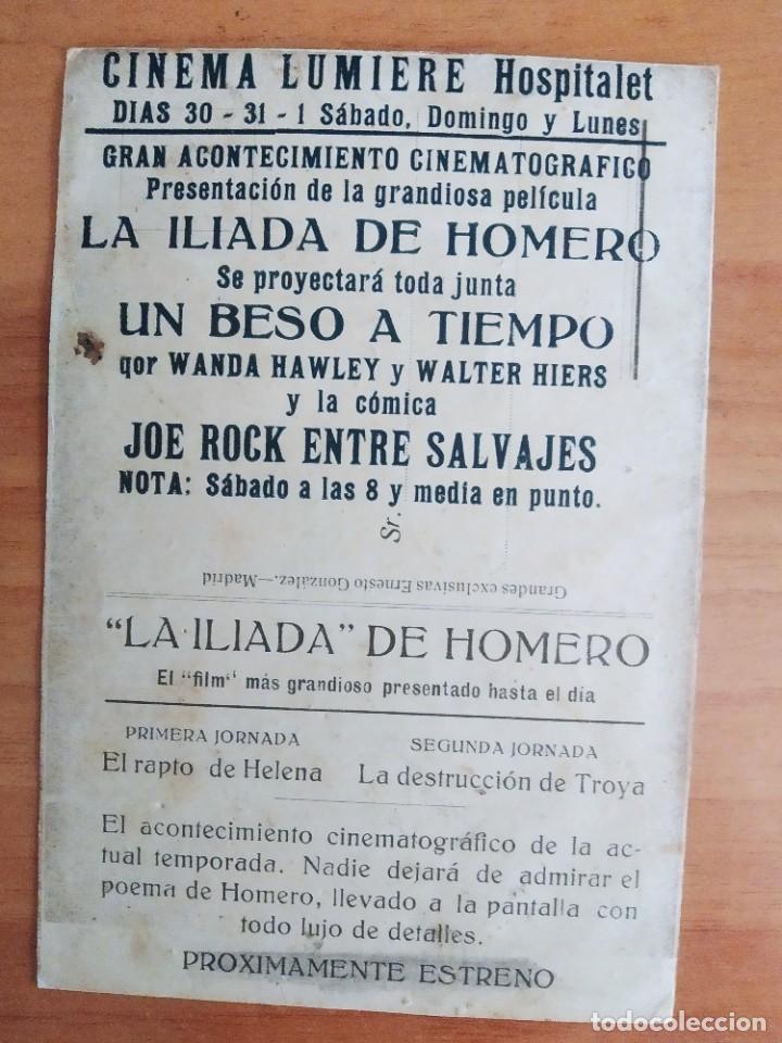 Cine: Z-PROGRAMA DE CINE-- LA ILIADA DE HOMERO , TARJETA - Foto 2