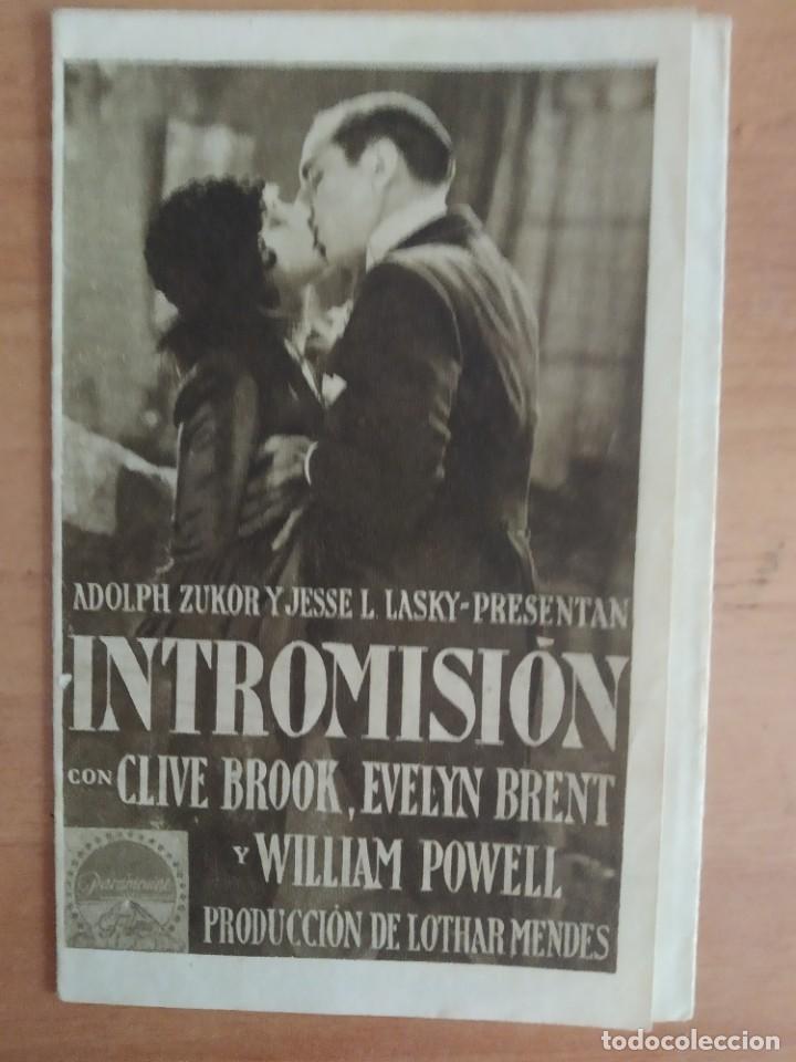 Cine: Z-PROGRAMA DE CINE-- INTROMISION - Foto 1