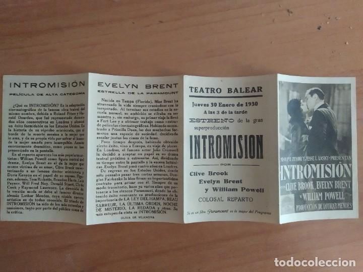 Cine: Z-PROGRAMA DE CINE-- INTROMISION - Foto 5