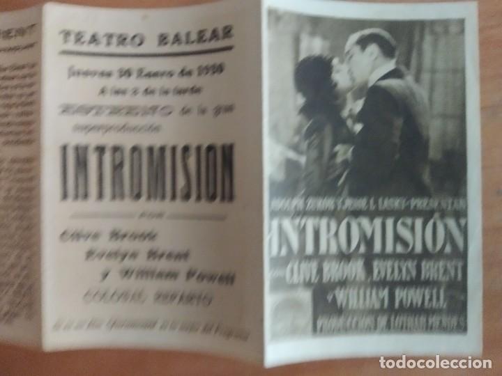Cine: Z-PROGRAMA DE CINE-- INTROMISION - Foto 6