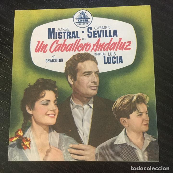 Kino: Un caballero andaluz - Carmen Sevilla - Programa de cine - C/P Badalona
