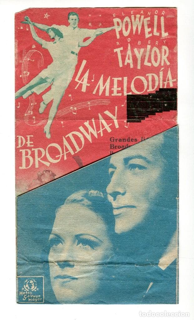 Cine: LA MELOD&Iacute;A DE BROADWAY , con Robert Taylor. - Foto 1