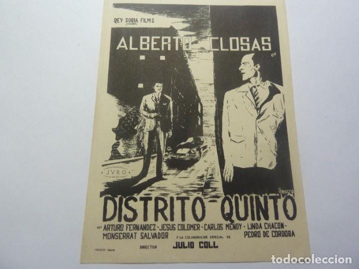 Cine: PROGRAMA DE CINE LOCAL. DISTRITO QUINTO - Foto 1
