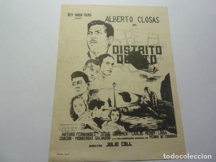 Cine: PROGRAMA DE CINE LOCAL. DISTRITO QUINTO - Foto 1