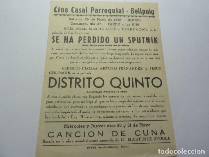Cine: PROGRAMA DE CINE LOCAL. DISTRITO QUINTO - Foto 2