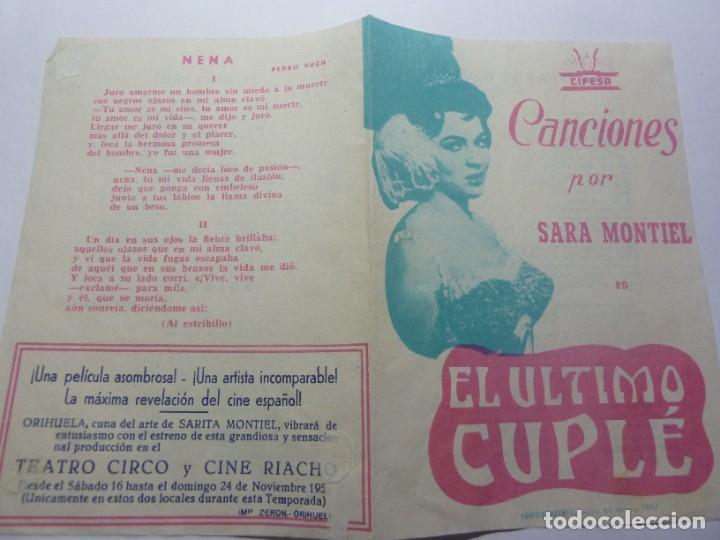 Cine: CANCIONERO. EL ULTIMO CUPLE - Foto 1